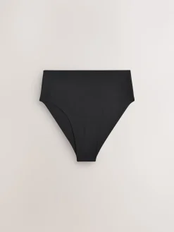 Next High Rise High Leg No VPL Tummy Control Shaping Knickers Black Outlet