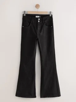 Next High Rise Stretch Flare Jeans Black Online