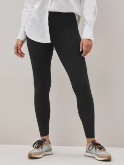 Next High Waist Cotton Leggings Black
