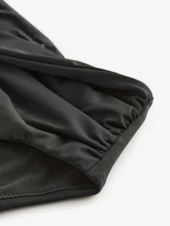 Next High Waist High Leg Bikini Bottoms Black Sale