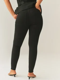 Next Hourglass Mid Rise Skinny Jeans Black Discount