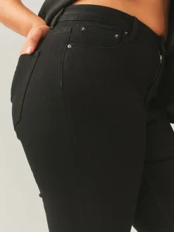 Next Hourglass Mid Rise Skinny Jeans Black Discount