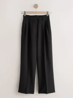 Next Black Hourglass Wide Leg Tailored Trousers Online
