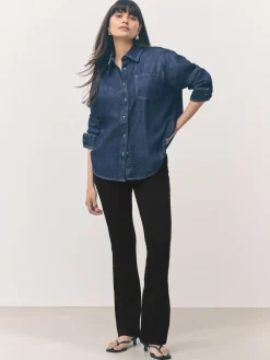 Next Jersey Bootcut Leggings Black Hot