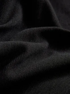 Next Jersey Denim Wide Leg Trousers Black