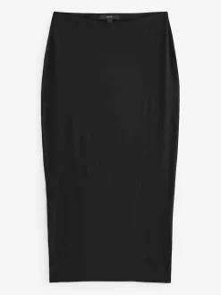 Next Black Jersey Midi Skirt Discount