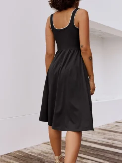 Next Black Jersey Midi Summer Dress
