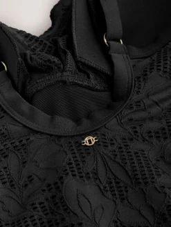 Next Black Lace Shaping Tummy Control Swimsuit Discount