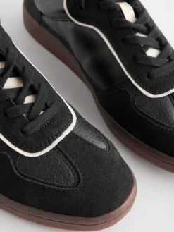 Next Black Lace-Up Trainers Hot