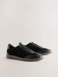 Next Black Leather Brogue Lace Up Trainers Online