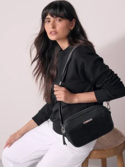 Next Black Leather Camera Bag Hot