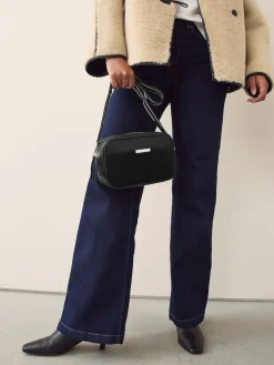 Next Black Leather Camera Bag Hot