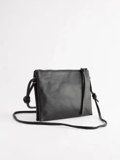 Next Leather Cross Body Bag Black Hot