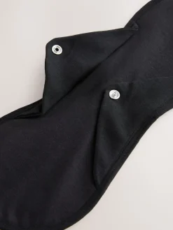 Next Black Light Flow Period Liners Knickers with Wash Bag 3 Pack Best