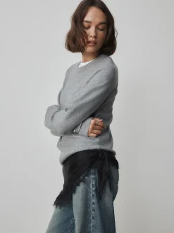 Next Lightweight Lace Trim Triangle Scarf Black Outlet