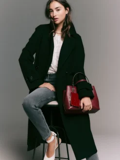 Next Long Maxi Coat Black Clearance