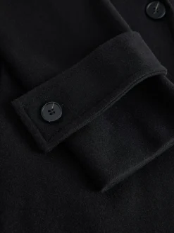 Next Long Maxi Coat Black Clearance