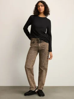 Next Black Long Sleeve Crew Neck T-Shirt New