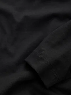 Next Black Long Sleeve Crew Neck T-Shirt New