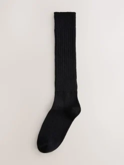 Next Longline Slouchy Socks 1 Pack Black New