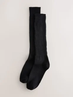 Next Longline Slouchy Socks 1 Pack Black New