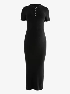 Next Black Maternity Collared Dress Best