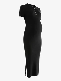 Next Black Maternity Collared Dress Best