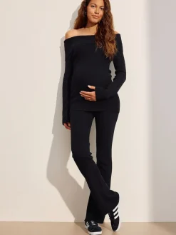 Next Black Maternity Knitted Trousers