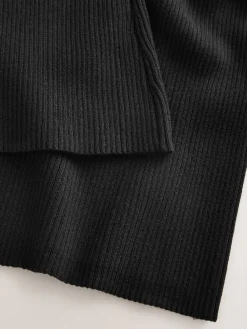 Next Black Maternity Knitted Trousers