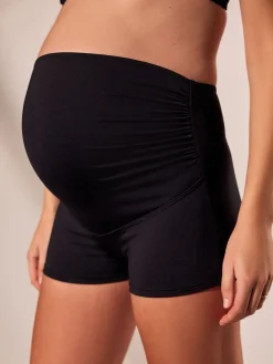 Next Black Maternity Over Bump Short Bikini Bottoms Clearance