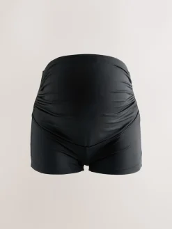 Next Black Maternity Over Bump Short Bikini Bottoms Clearance