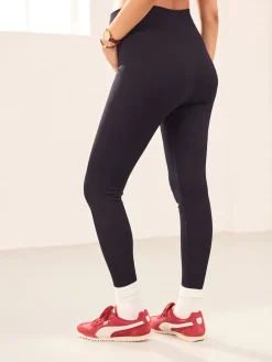Next Black Maternity Ribbed Seamless Leggings Online