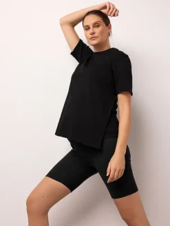 Next Black Maternity Sports Shorts Best