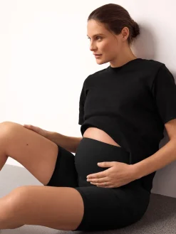 Next Black Maternity Sports Shorts Best