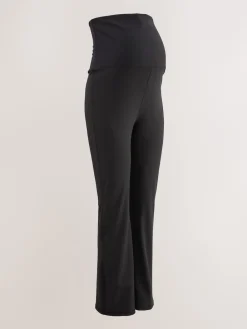 Next Black Maternity Yoga Flare Leggings New