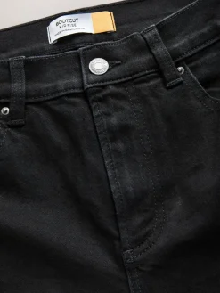 Next Mid Rise Stretch Bootcut Jeans Black Outlet
