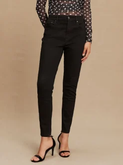 Next Mid Rise Stretch Skinny Jeans Black New
