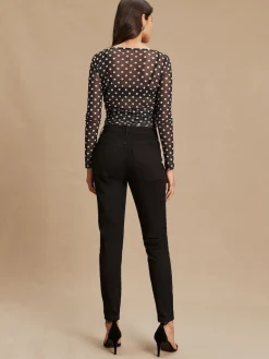 Next Mid Rise Stretch Skinny Jeans Black New