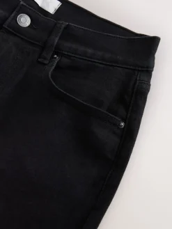 Next Mid Rise Stretch Skinny Jeans Black New