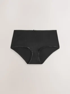 Next Black Midi Cotton Rich Knickers 5 Pack Online