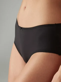 Next Midi Microfibre Knickers 7 Pack Black Hot