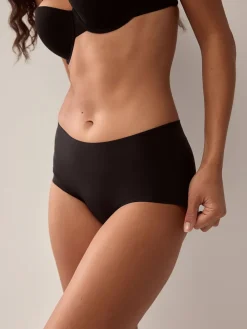 Next Midi No VPL Comfort Knickers 3 Pack Black Discount