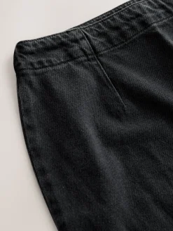 Next Black Mini Hourglass Denim Skirt Outlet