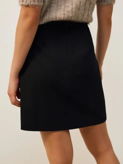 Next Black Mini Pleated Skirt New