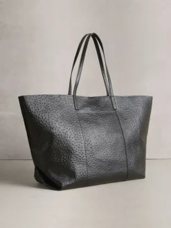 Next N. Premium Large Leather Shopper Bag Black Clearance