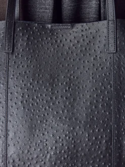 Next N. Premium Large Leather Shopper Bag Black Clearance