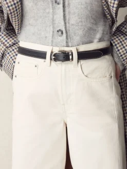 Next N. Premium Made In Italy Mid Width Belt Black Outlet