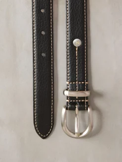 Next N. Premium Made In Italy Mid Width Belt Black Outlet