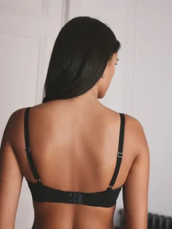 Next Black Non Pad Balcony Premium Embroidery Bra Hot