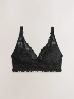 Next Non Pad Non Wire Lace Ultimate Comfort Bra Black Clearance